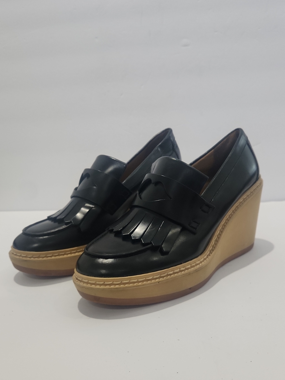 See By Chloe Brekka Wedge Penny Loafer (SZ 9.5)